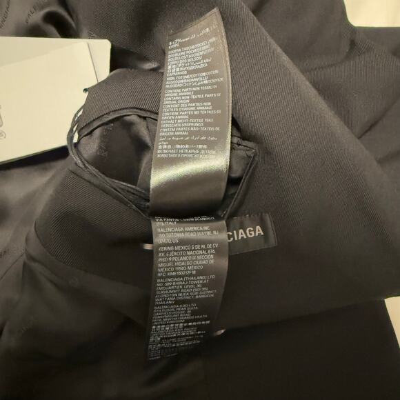 $3,450 Value NWT Balenciaga Round Shoulder Waisted Wool Jacket | FR 40 - Picture 13 of 16